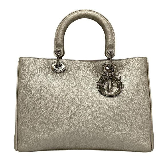 Auth DIOR/ChristianDior Diorissimo M0902PTUZ Champagne Gold Leather - Tote Bag - Picture 1 of 16